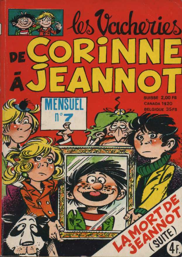 Scan de la Couverture Les vacheries de Corinne  Jeannot n 7